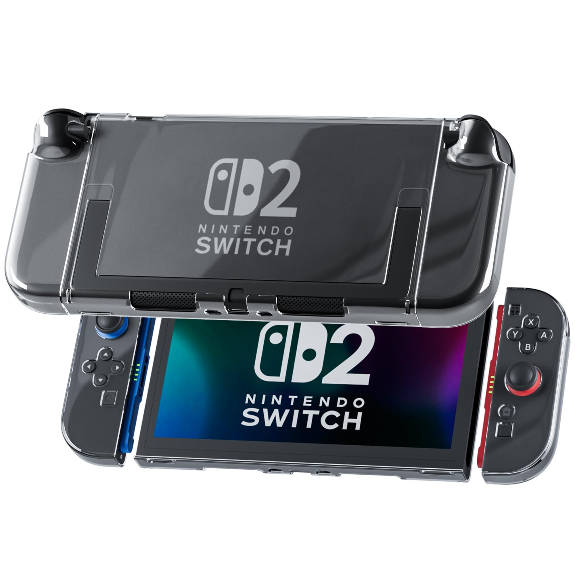 Nintendo Switch スケルトン（クリア）デザイン Amazon.com: eXtremeRate DIY Replacement Shell Buttons for Nintendo